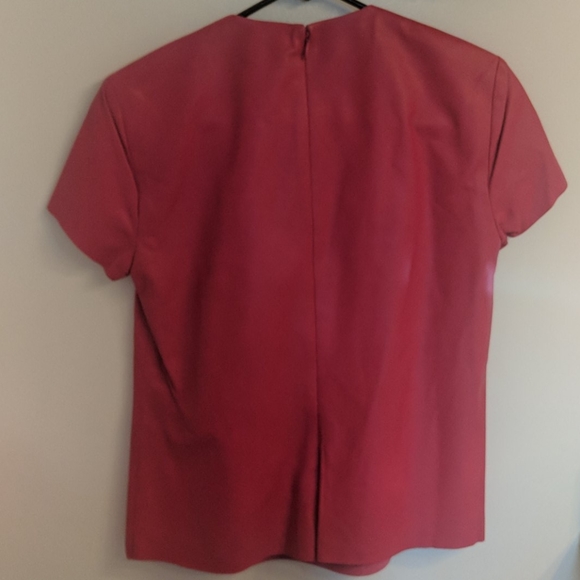 Ralph Lauren black label Rowena lamb leather top - Picture 6 of 10